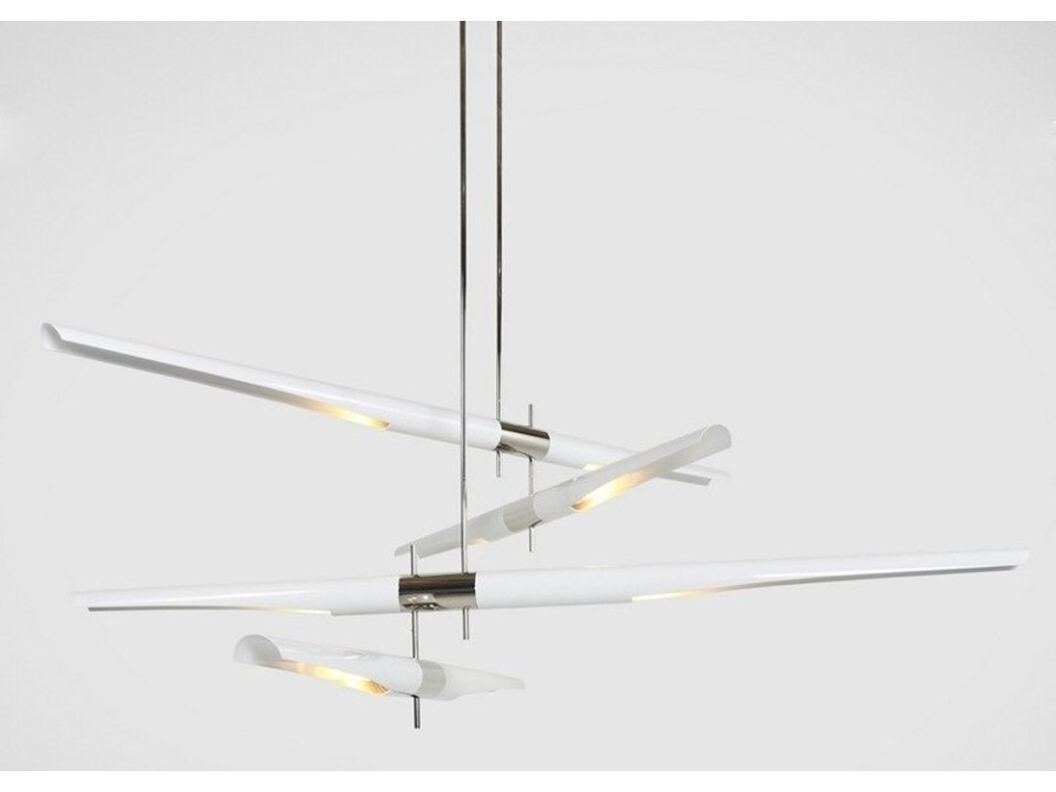 Lampa wisząca DRAGONFLY DUO biało - chromowana 189 cm Step Into Design