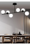 Lampa sufitowa BIOR 6 BLACK - Emibig