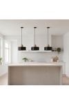 Lampa wisząca TORIN 1 BLACK - Emibig