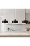 Lampa wisząca TORIN 3 BLACK - Emibig