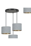 Lampa wisząca HILDE 3 BL PREMIUM GRAY - Emibig