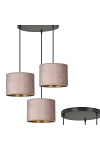 Lampa wisząca HILDE 3 BL PREMIUM ROSE - Emibig