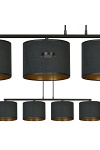 Lampa wisząca HILDE 4 BL BLACK - Emibig