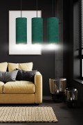 Lampa wisząca BENTE 3 BL GREEN