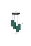 Lampa wisząca BENTE 4 BL PREMIUM GREEN