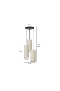 Lampa wisząca BENTE 3 BL PREMIUM WHITE