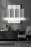 Lampa wisząca BENTE 4 BL GRAY