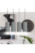 Lampa wisząca BENTE 4 BL GRAY