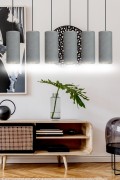 Lampa wisząca BENTE 6 BL GRAY