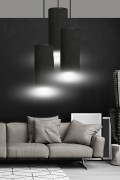 Lampa wisząca BENTE 3 BL PREMIUM BLACK