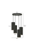 Lampa wisząca BENTE 4 BL PREMIUM BLACK