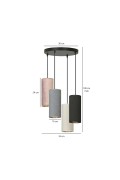 Lampa wisząca BENTE 4 BL PREMIUM MIX