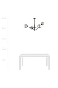 Lampa sufitowa HUNTER 4 BLACK/GRAFIT