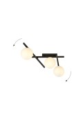 Lampa sufitowa SMART 3 BLACK/OPAL