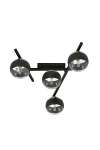 Lampa sufitowa SMART 4 BLACK/STRIPE - Emibig