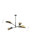 Lampa sufitowa LOTUS 4 BLACK/GOLD - Emibig