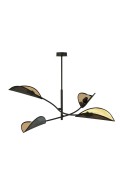 Lampa sufitowa LOTUS 4 BLACK/GOLD