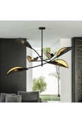 Lampa sufitowa LOTUS 6 BLACK/GOLD