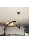 Lampa sufitowa LOTUS 2 BLACK/RATTAN - Emibig
