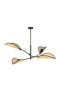 Lampa sufitowa LOTUS 4 BLACK/RATTAN