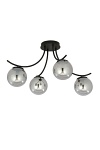 Lampa sufitowa BOSTON 4 BLACK/GRAFIT - Emibig