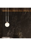 Lampa wisząca GLAM 1 WHITE/OPAL - Emibig