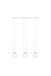 Lampa wisząca GLAM 3 WHITE/OPAL - Emibig