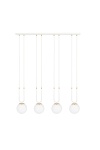 Lampa wisząca GLAM 4 WHITE/OPAL - Emibig