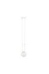 Lampa wisząca GLAM 1 WHITE/TRANSPARENT - Emibig