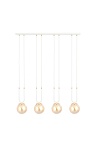 Lampa wisząca GLAM 4 WHITE/MIODOWY - Emibig