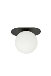 Lampa sufitowa PLAZA 1 BLACK/OPAL - Emibig