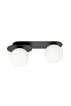 Lampa sufitowa PLAZA 2 BLACK/OPAL - Emibig