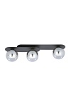 Lampa sufitowa PLAZA 3 BLACK/GRAFIT - Emibig