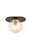 Lampa sufitowa PLAZA 1 BLACK/MIODOWY