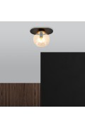 Lampa sufitowa PLAZA 1 BLACK/MIODOWY