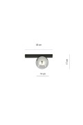 Lampa sufitowa FIT 1 BLACK/GRAFIT