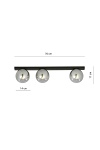 Lampa sufitowa FIT 3 BLACK/GRAFIT - Emibig