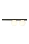 Lampa sufitowa FIT 2 BLACK/OPAL - Emibig