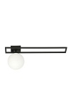 Lampa sufitowa IMAGO 1C BLACK/OPAL - Emibig