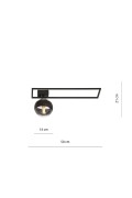 Lampa sufitowa IMAGO 1B BLACK/STRIPE