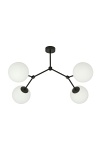 Lampa sufitowa SPACE 4 BLACK/OPAL - Emibig