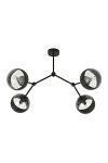 Lampa sufitowa SPACE 4 BLACK/STRIPE - Emibig