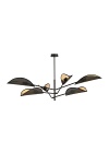 Lampa sufitowa VENE 6 BLACK/GOLD - Emibig
