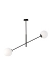 Lampa sufitowa LINEAR 2 BLACK/OPAL - Emibig