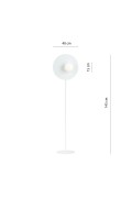 Lampa podłogowa OSLO LP WHITE/OPAL