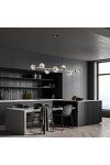 Lampa wisząca GRAVITY 8 BL GRAFIT - Emibig