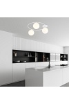 Lampa sufitowa SOPRA 3 WH OPAL - Emibig