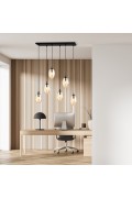 Lampa sufitowa ASTRAL 6 BL MIODOWY