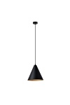 Lampa wisząca REBEL 1 BLACK/GOLD - Emibig