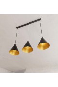 Lampa wisząca REBEL 3 BLACK/GOLD